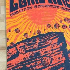 Colorado Dead & Company - 2021 Status Serigraph Poster Red Rocks Morrison, CO