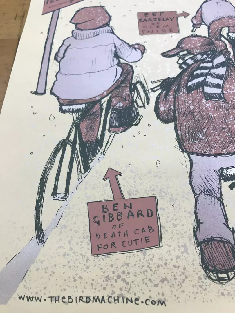 A Very Milky Christmas - 2002 Jay Ryan Poster Death Cab For Cutie Milwaukee 6 A Very Milky Christmas - 2002 Jay Ryan Poster Death Cab For Cutie Milwaukee