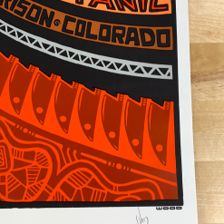 Colorado Widespread Panic - 2008 Jeff Wood Poster Red Rocks Morrison, CO 12 Colorado Widespread Panic - 2008 Jeff Wood Poster Red Rocks Morrison, CO