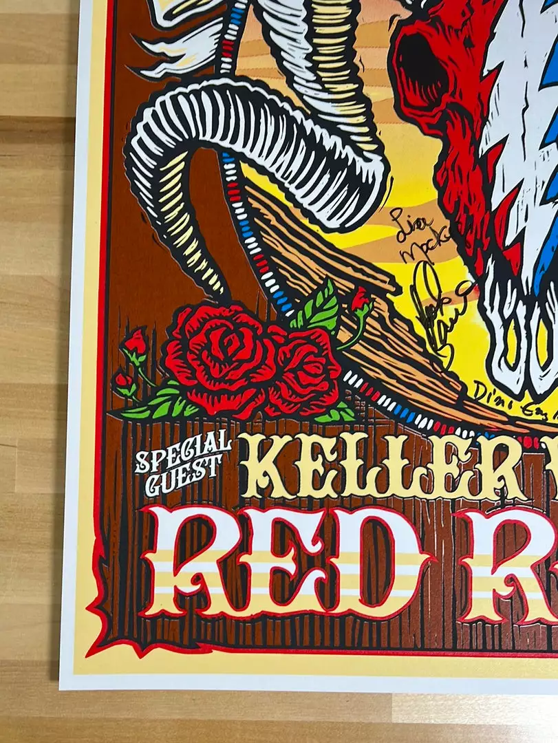 Sold Out Posters Colorado Dark Star Orchestra - 2018 Poster Autographed Red Rocks Morrison, CO 8 Sold Out Posters Colorado Dark Star Orchestra - 2018 Poster Autographed Red Rocks Morrison, CO