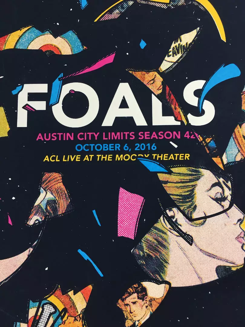 Foals - 2016 Andy Vastagh Poster Austin City Limits Moody Theater 4 Foals - 2016 Andy Vastagh Poster Austin City Limits Moody Theater