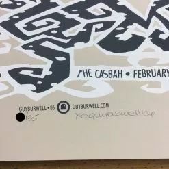 Early Man - 2006 Guy Burwell Poster San Diego, CA The Casbah