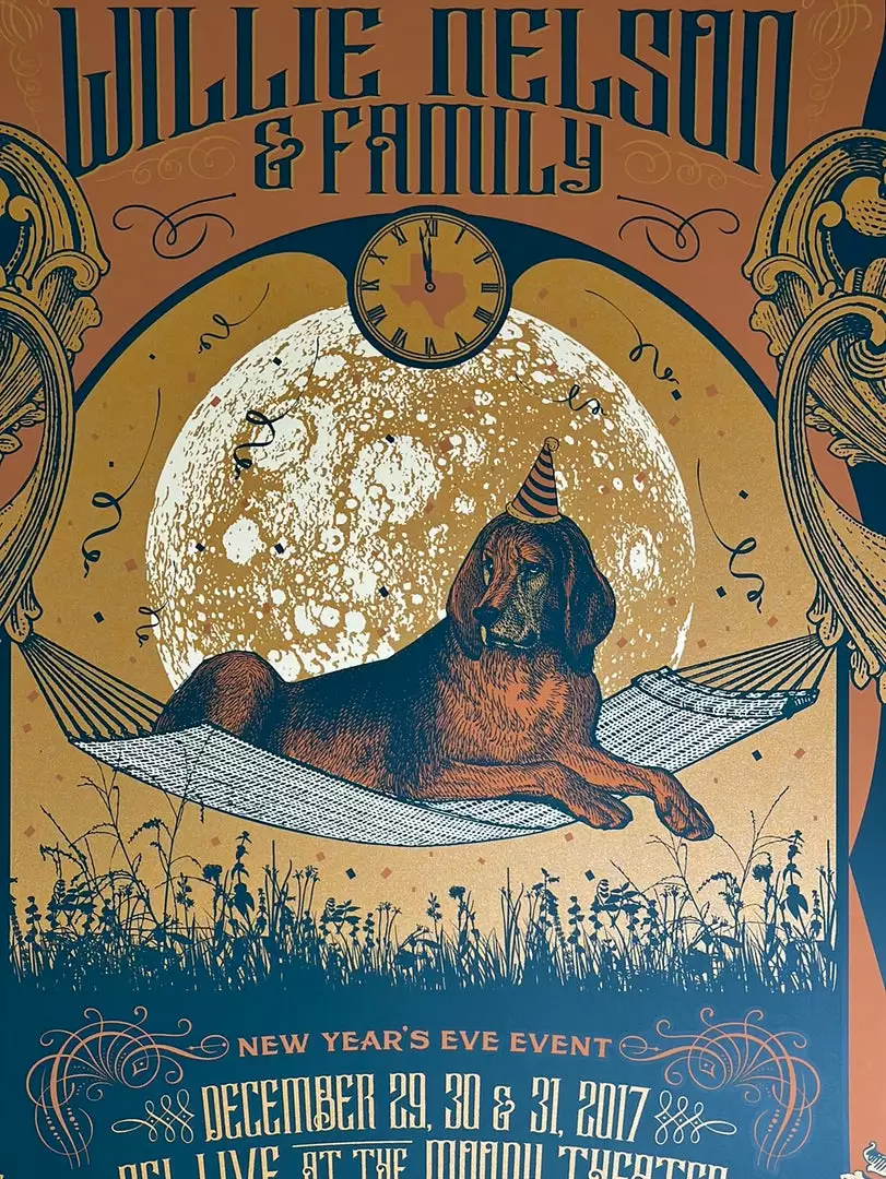 Willie Nelson - 2017 Status Serigraph Poster Austin, TX Gig Posters 3 Willie Nelson - 2017 Status Serigraph Poster Austin, TX Gig Posters