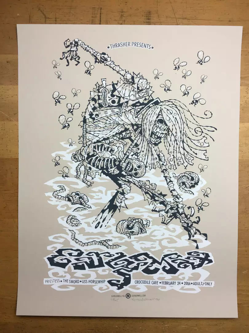 Early Man - 2006 Guy Burwell Poster Seattle, WA Crocodile Cafe Gig Posters 4 Early Man - 2006 Guy Burwell Poster Seattle, WA Crocodile Cafe Gig Posters