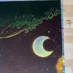 Railey Bace Prints Colorado Pigeons Playing Ping Pong - 2021 Bailey Race Poster Denver, CO FOIL