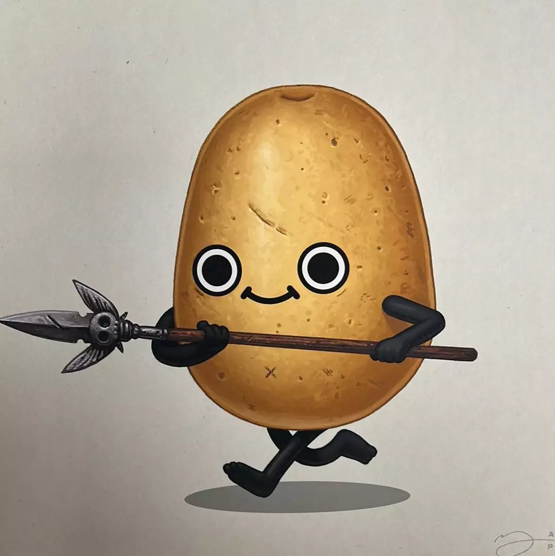 Partisan - 2020 Mike Mitchell Poster Print Food Dudes Potato AP 3 Partisan - 2020 Mike Mitchell Poster Print Food Dudes Potato AP