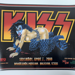 Kiss - 2000 Tommy Pons Poster Woodlands, TX Pavilion