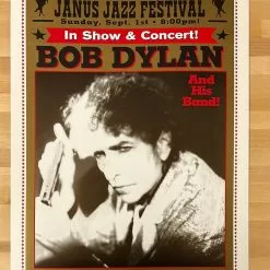 Colorado Bob Dylan - 2002 Geoff Gans Poster Aspen, CO Janus Jazz Fest