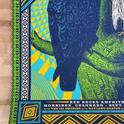 Colorado Greensky Bluegrass - 2019 Status Serigraph Poster Red Rocks, Morrison, CO AE