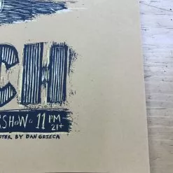 Dan Auerbach - 2009 Dan Grzeca Poster Schubas Chicago The Black Keys