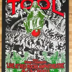 Tool - 2001 Lindsey Kuhn Poster Red Rocks Morrison, CO Colorado