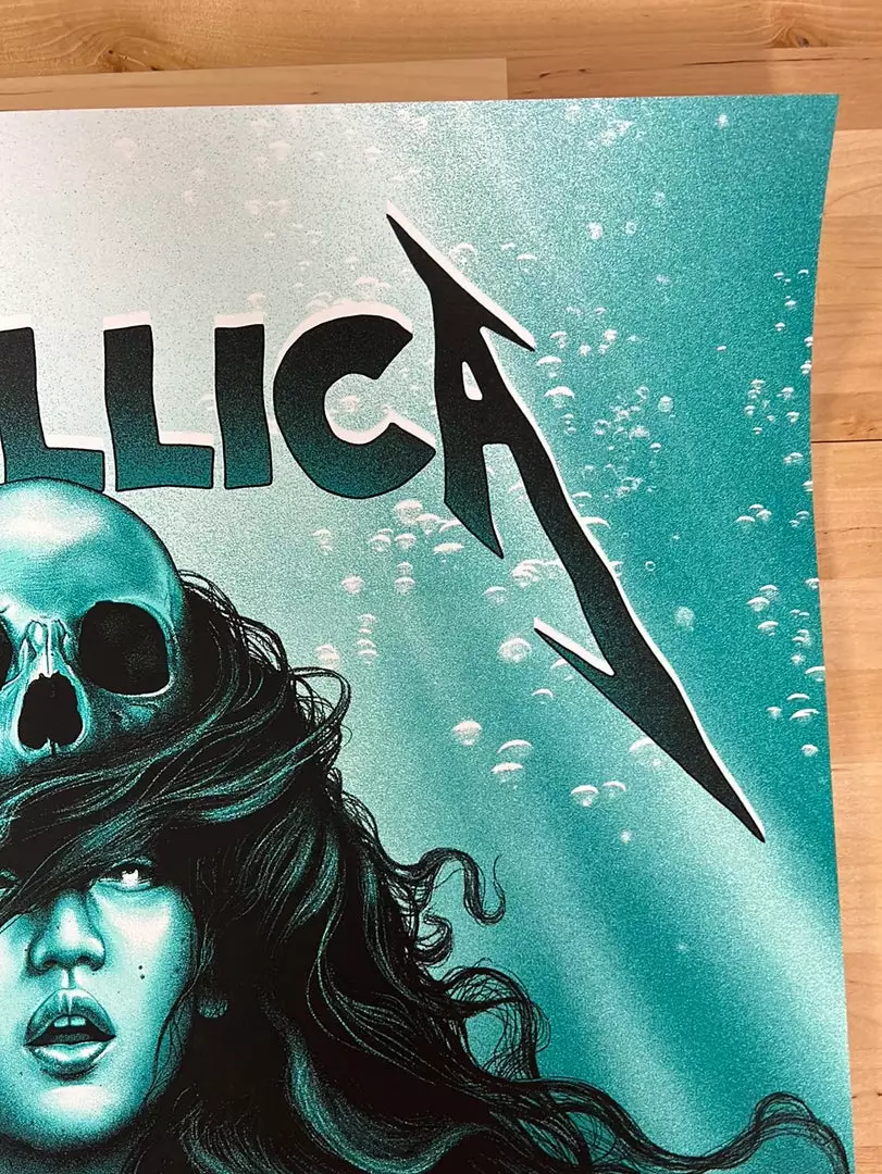 Metallica - 2019 Sara Deck Poster Barcelona, Spain Gig Posters 6 Metallica - 2019 Sara Deck Poster Barcelona, Spain Gig Posters