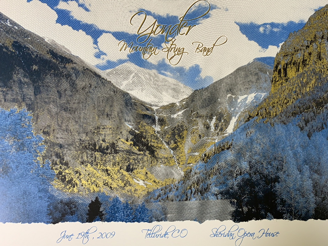 Yonder Mountain String Band - 2009 Brian Langeliers Poster Telluride, CO Sheridan Opera House Colorado 3 Yonder Mountain String Band - 2009 Brian Langeliers Poster Telluride, CO Sheridan Opera House Colorado