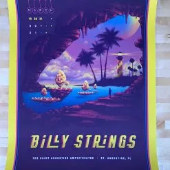 Half Hazzard Press Gig Posters Billy Strings - 2021 Half Hazard Poster St Augustine, FL 1st