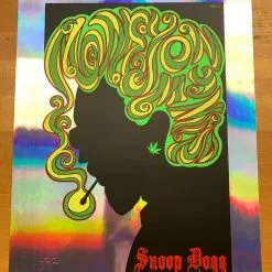 Foil Posters Snoop Dogg - 2012 Justin Hampton Poster Seattle Showbox FOIL