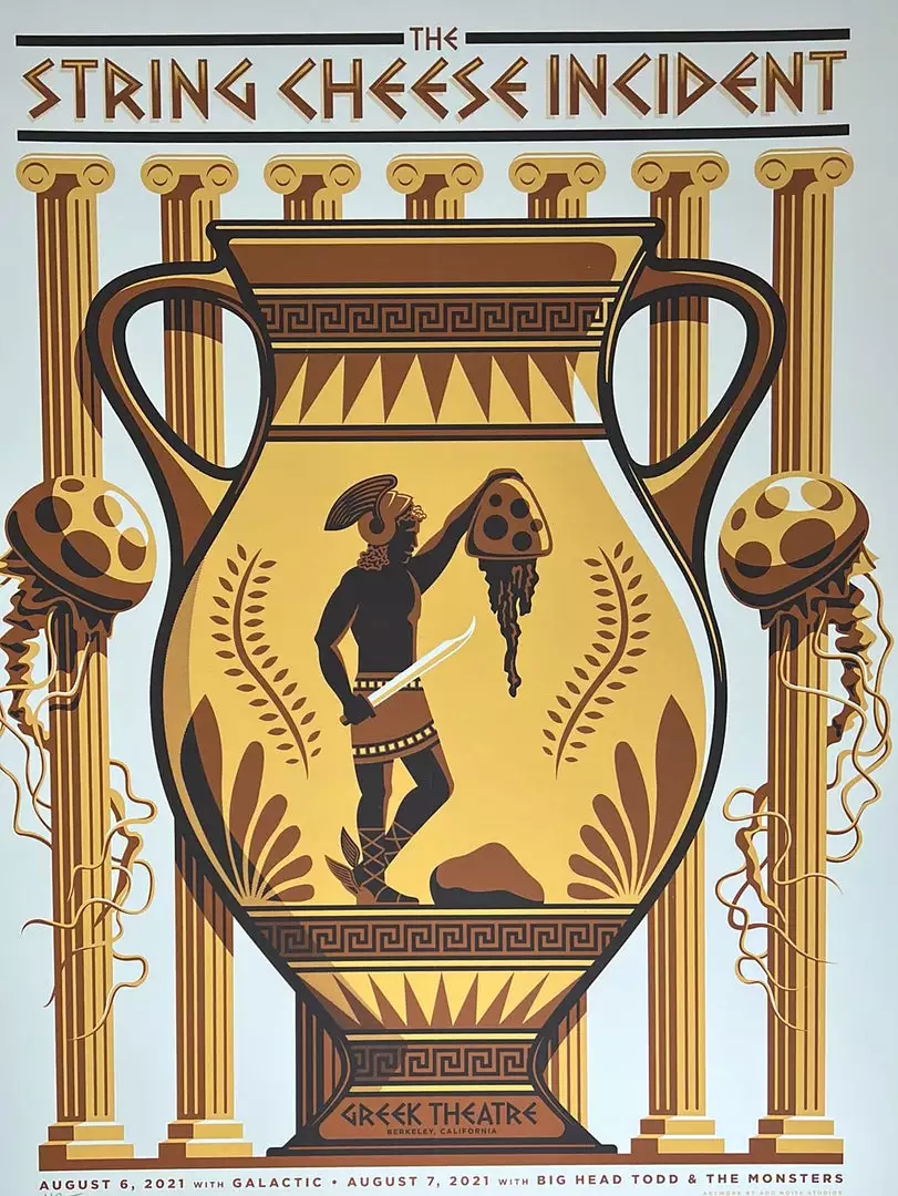 String Cheese Incident - 2021 Mike Tallman Poster Berkeley, CA Gig Posters 3 String Cheese Incident - 2021 Mike Tallman Poster Berkeley, CA Gig Posters