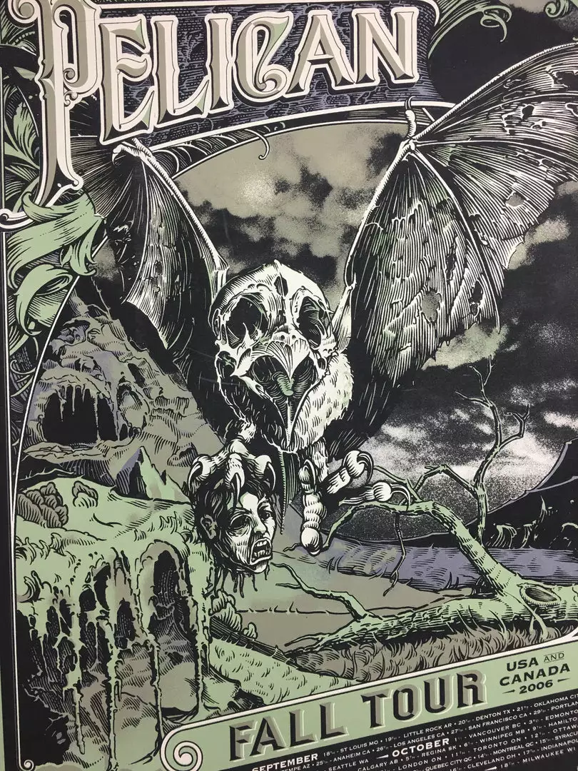 Pelican - 2006 Burlesque Of North America Poster Multiple Venues 3 Pelican - 2006 Burlesque Of North America Poster Multiple Venues