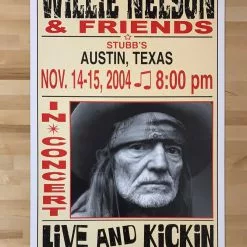Gig Posters Willie Nelson - 2004 Franks Brothers 11/14-15 Poster Austin, TX