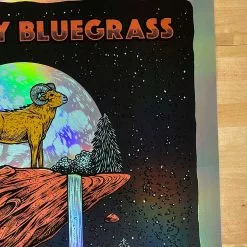 Greensky Bluegrass - 2021 Logan Schmitt Poster Morrison, CO Red Rocks FOIL