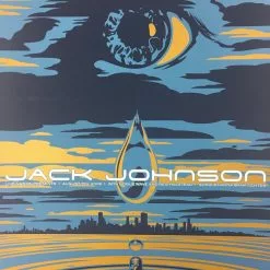 Gig Posters Jack Johnson - 2008 Todd Slater Poster Camden, NJ Susquehanna Bank Center