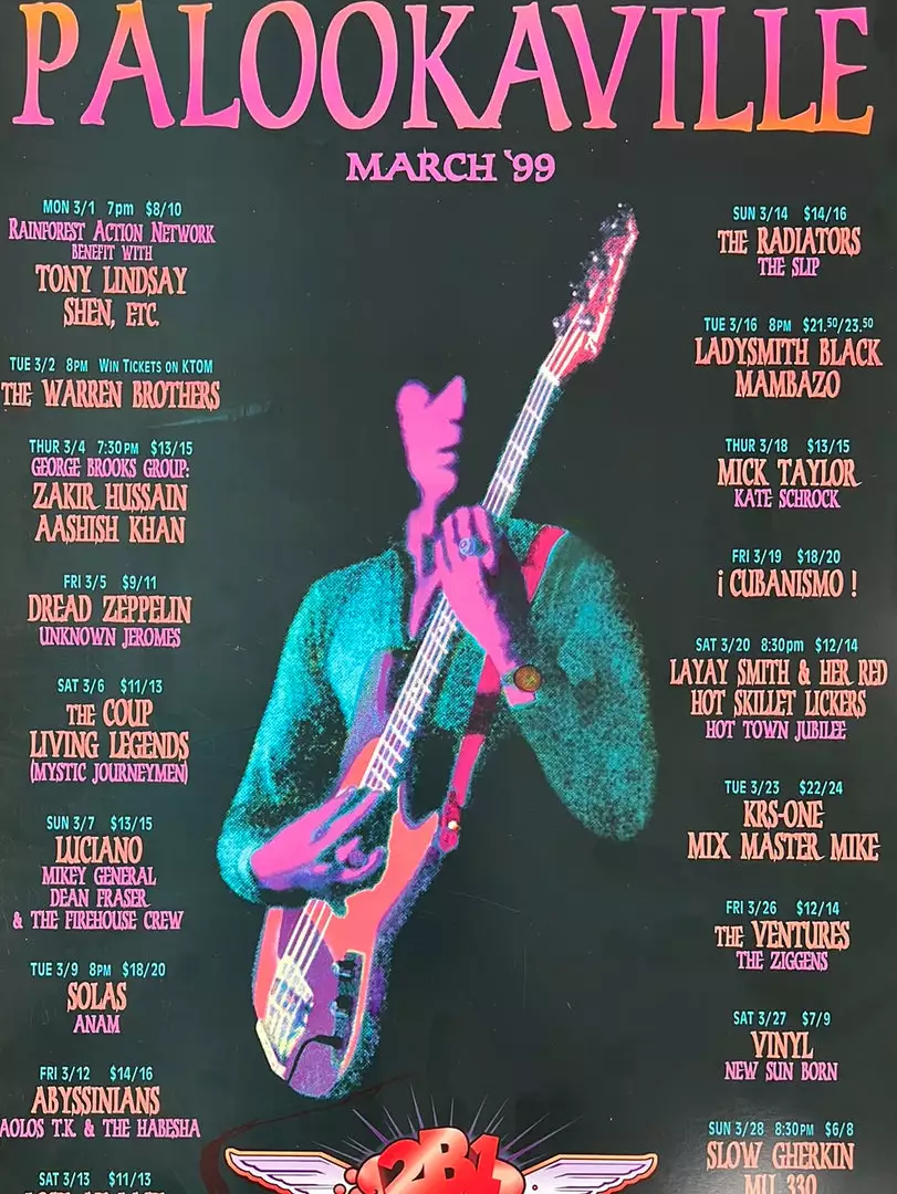 The Artworks MHP 61 March - 1999 Poster Palookaville Santa Cruz, CA 1st Gig Posters 3 The Artworks MHP 61 March - 1999 Poster Palookaville Santa Cruz, CA 1st Gig Posters