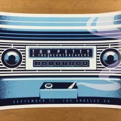 Tom Petty - 2017 Dan Stiles Poster Los Angeles, CA 40th Anniversary Tour 9/22 Gig Posters