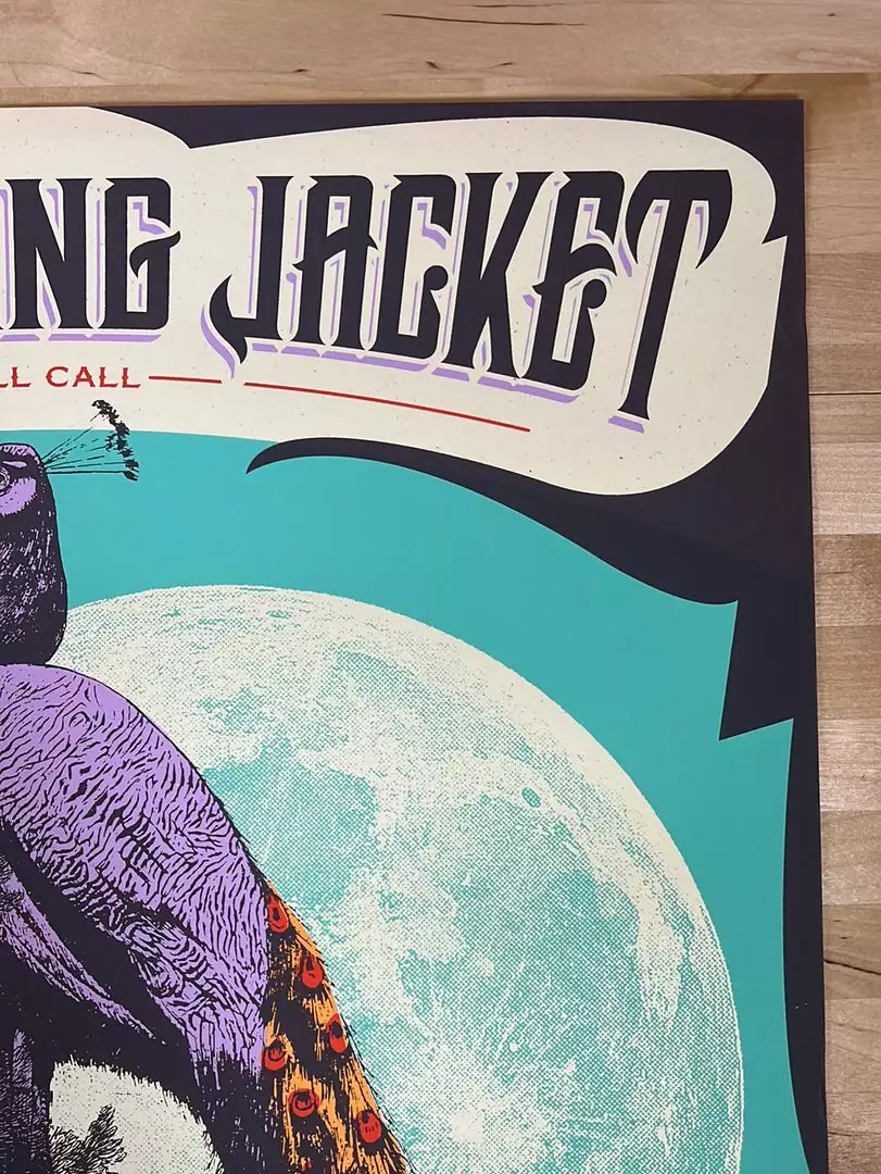 My Morning Jacket - 2015 Status Serigraph Poster Roll Call Peacock Gig Posters 6 My Morning Jacket - 2015 Status Serigraph Poster Roll Call Peacock Gig Posters