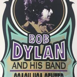 Bob Dylan - 2002 Mark Arminski Poster Elmira, NY Coach USA Center