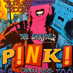 Pink - 2002 Poster James Rheem Davis Warfield Theatre San Fran 1st Gig Posters