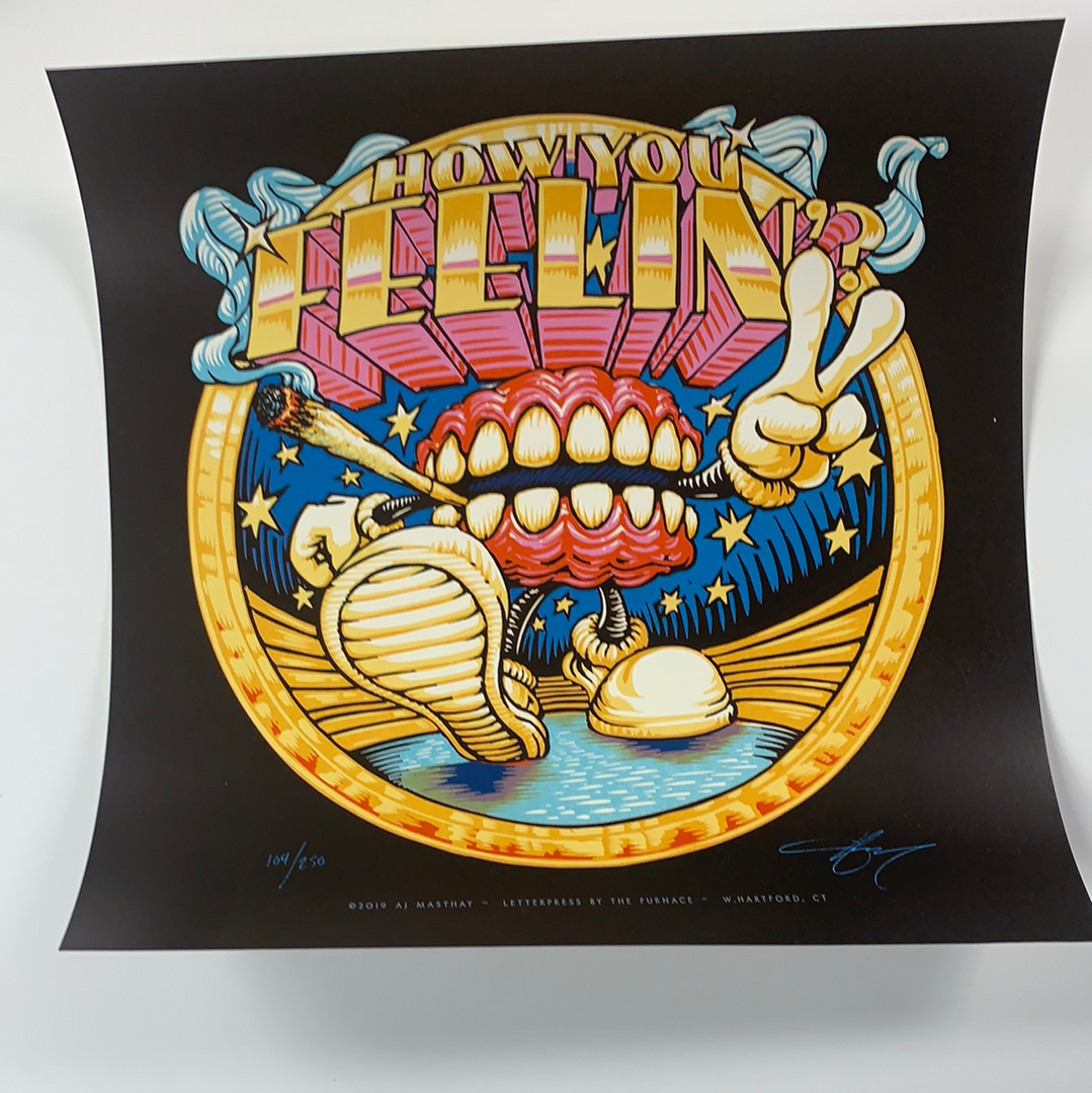 Art Prints How You Feeling? - 2020 AJ Masthay Poster Art Print W/ Free Hugs 4 Art Prints How You Feeling? - 2020 AJ Masthay Poster Art Print W/ Free Hugs