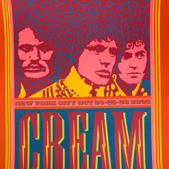 Eric Clapton Cream - 2005 John Van Hamersveld Poster New York AE 19x27.5 Gig Posters