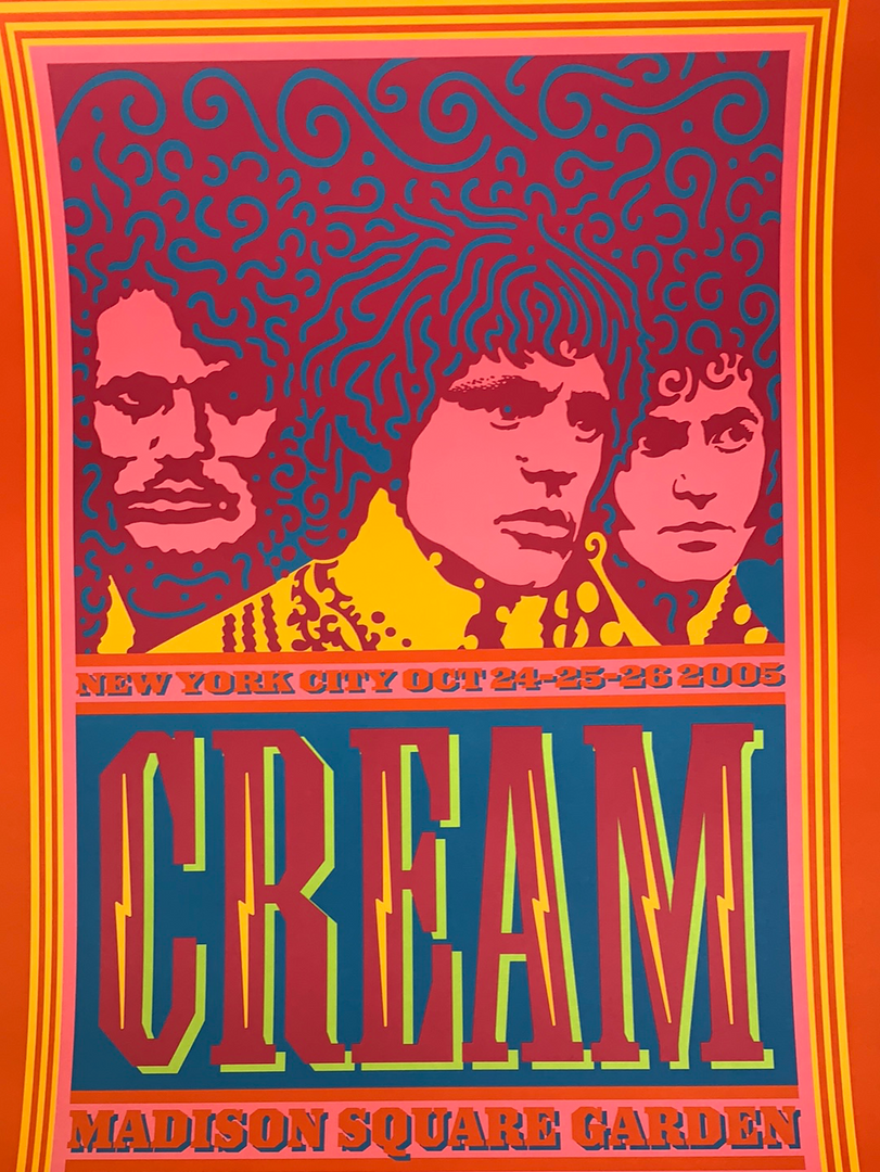 Eric Clapton Cream - 2005 John Van Hamersveld Poster New York AE 19x27.5 Gig Posters 3 Eric Clapton Cream - 2005 John Van Hamersveld Poster New York AE 19x27.5 Gig Posters