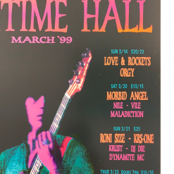 Greg Coiner Gig Posters MHP 60 March - 1999 Poster Maritime Hall San Fran 1st