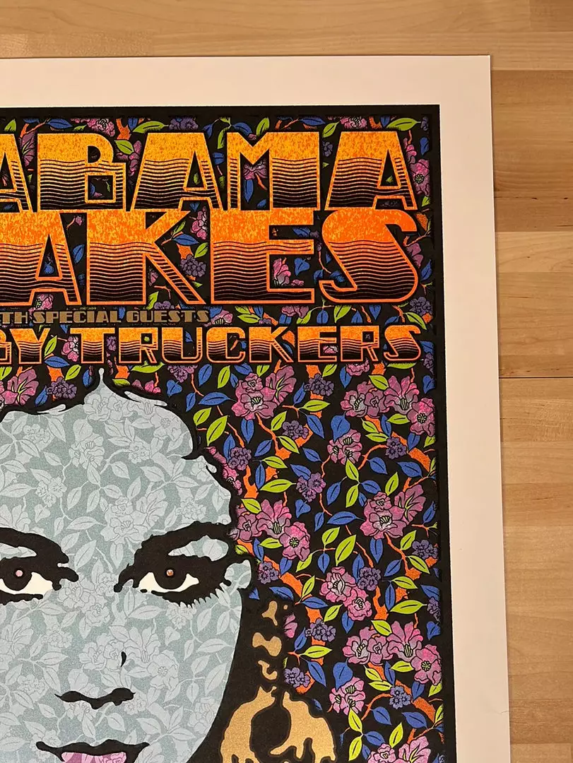 Alabama Shakes - 2015 Chuck Sperry Poster Red Rocks Morrison, CO 6 Alabama Shakes - 2015 Chuck Sperry Poster Red Rocks Morrison, CO