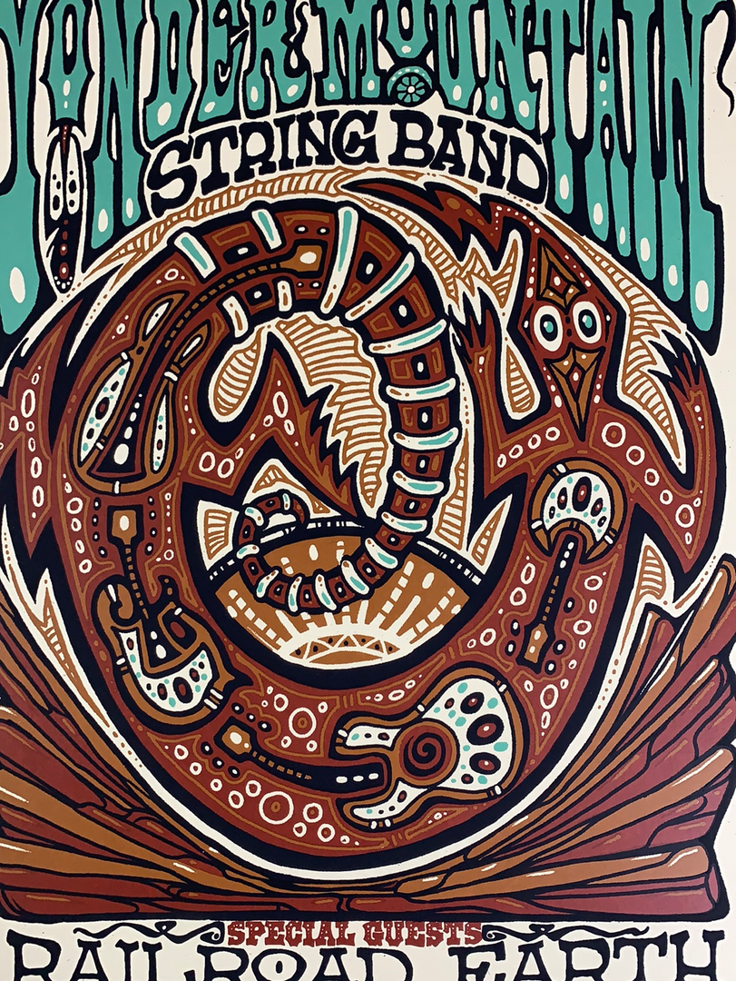 Yonder Mountain String Band - 2011 Jeff Wood Poster Red Rocks Morrison, CO 3 Yonder Mountain String Band - 2011 Jeff Wood Poster Red Rocks Morrison, CO