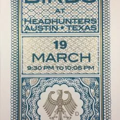 Gig Posters Sperm Birds - 2011 Chuck Sperry Poster Austin, TX Headhunters