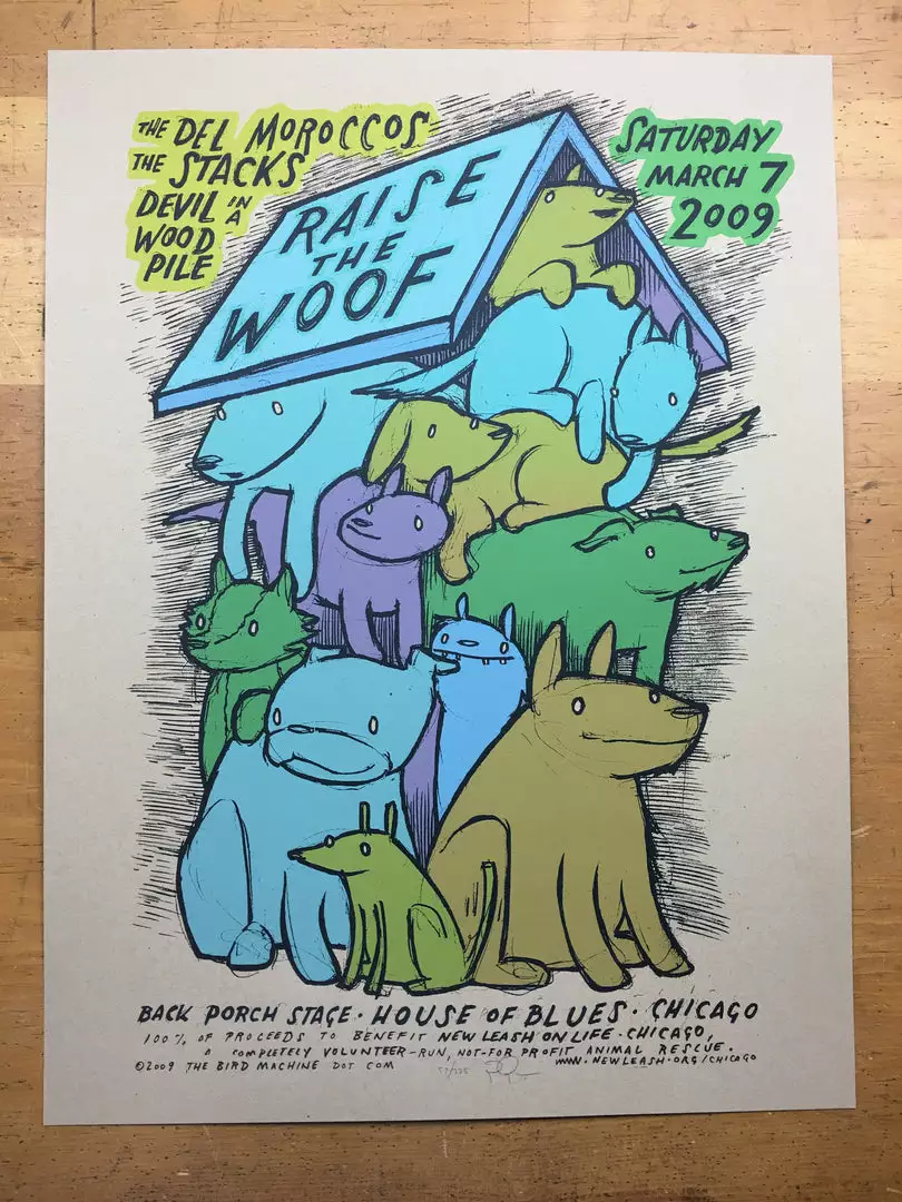 Raise The Woof - 2009 Jay Ryan Poster Chicago, IL House Of Blues With Devil In A 5 Raise The Woof - 2009 Jay Ryan Poster Chicago, IL House Of Blues With Devil In A