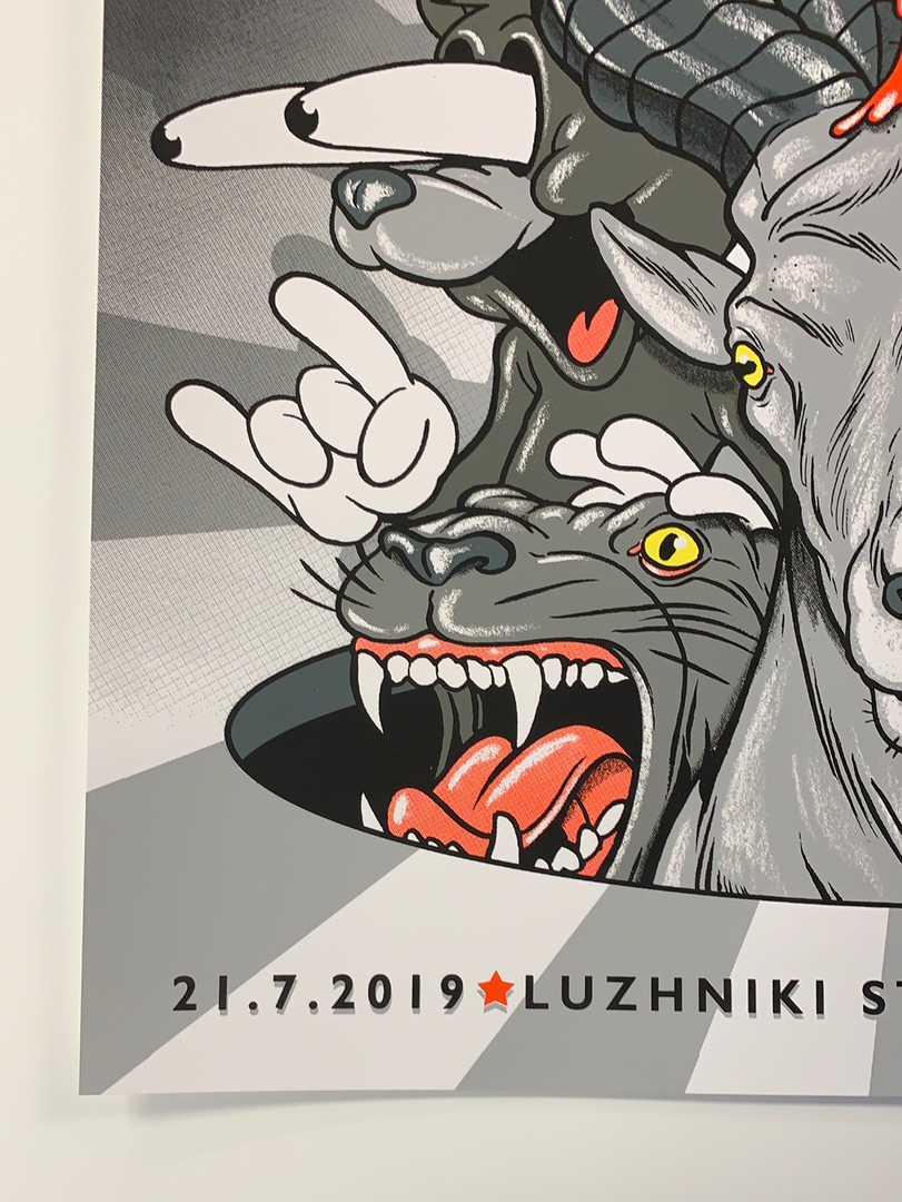 Metallica - 2019 Steve Seeley Poster Mockba, Moscow, Russia Luzhniki 8 Metallica - 2019 Steve Seeley Poster Mockba, Moscow, Russia Luzhniki