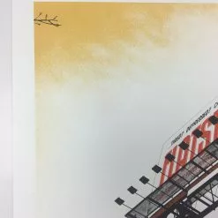 Flatstock 20 - 2009 Dan MacAdam Crosshair Poster Austin, TX Austin Convention Ce Gig Posters