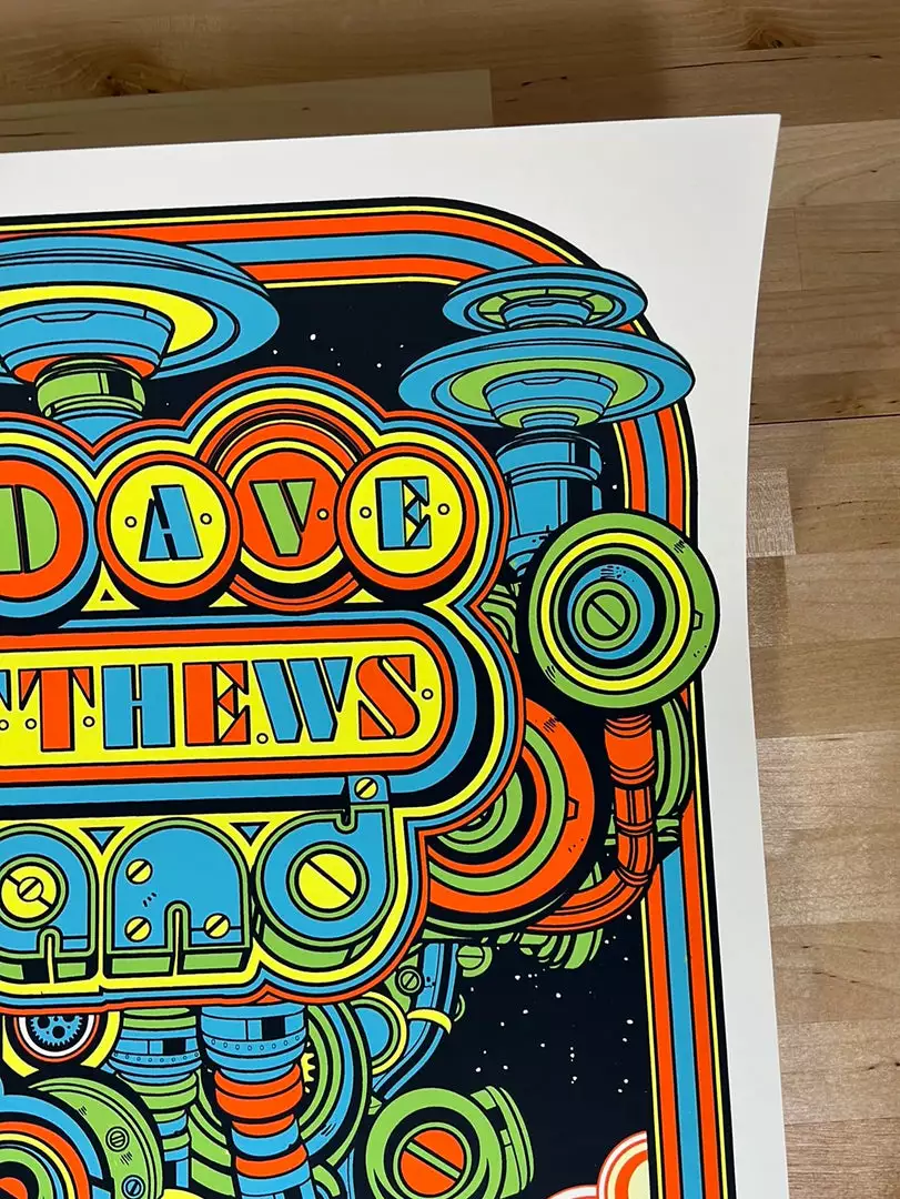 Dave Matthews Band - 2021 Jesse Philips Poster Albuquerque, NM 6 Dave Matthews Band - 2021 Jesse Philips Poster Albuquerque, NM