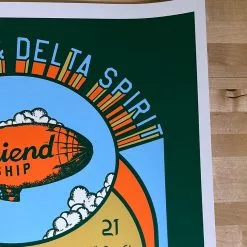 Gig Posters Deer Tick & Delta Spirit - 2021 Matt Cliff Poster Friend Ship Tour Print