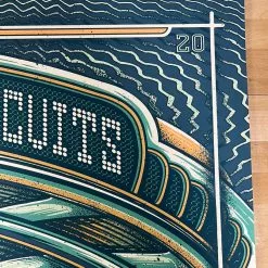 Half Hazzard Press The Disco Biscuits - 2018 Half Hazard Poster Red Rocks Morrison, CO