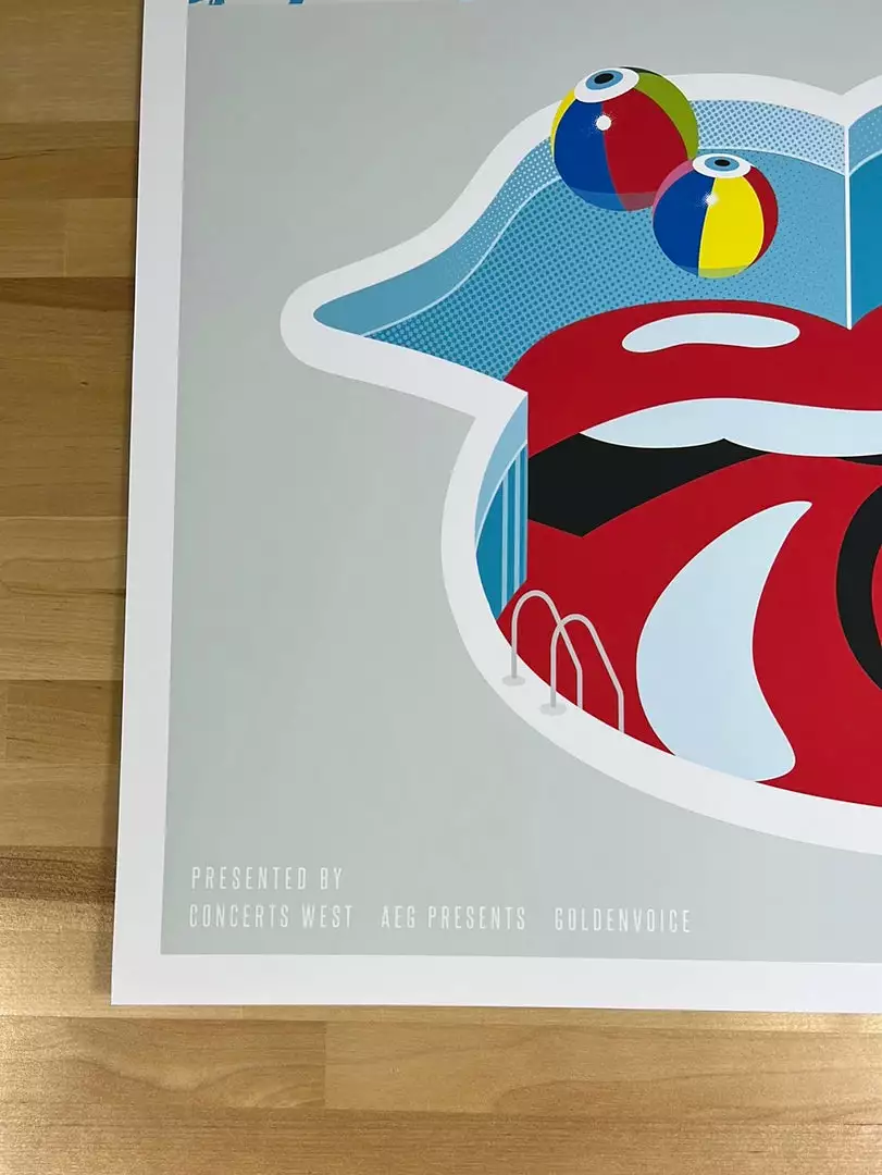Gig Posters Rolling Stones - 2019 Kii Arens Poster Pasadena, CA Rose Bowl 8 Gig Posters Rolling Stones - 2019 Kii Arens Poster Pasadena, CA Rose Bowl