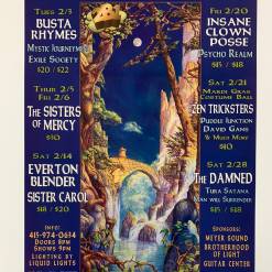 Kevin Haapala MHP 43 February - 1998 Poster Maritime Hall San Fran 1st Gig Posters