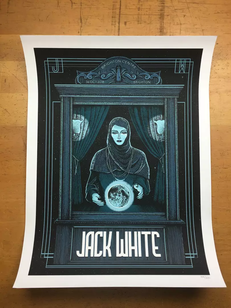 Jack White - 2018 Pat Hamou Poster Brighton, GBR Brighton Centre #d 5 Jack White - 2018 Pat Hamou Poster Brighton, GBR Brighton Centre #d