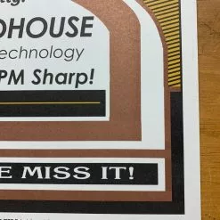 Bob Dylan - 2004 Geoff Gans Poster Rochester, NY Gordon Field House