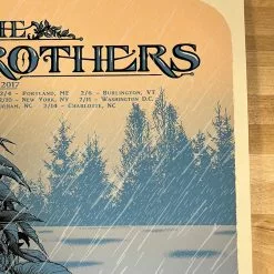 The Wood Brothers - 2017 Neal Williams Poster February Tour Gig Posters