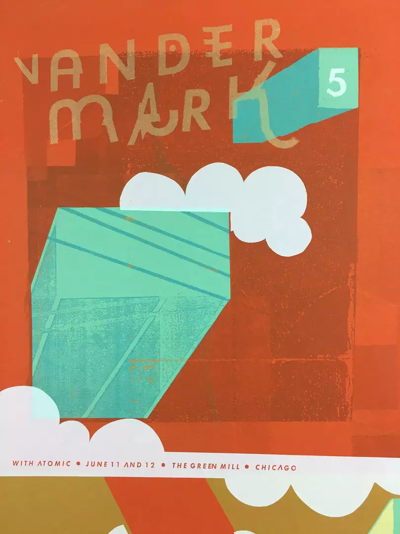 Vandermark 5 / Atomic - 2004 Nick Butcher Poster Chicago, IL The Green Mill 3 Vandermark 5 / Atomic - 2004 Nick Butcher Poster Chicago, IL The Green Mill
