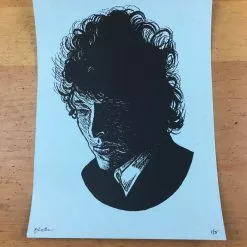 Bob Dylan The Rolling Stone - 2014 Brian Methe Art Print Blue Variant 11 Bob Dylan The Rolling Stone - 2014 Brian Methe Art Print Blue Variant