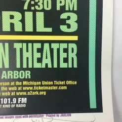 Joan Boaz - 2003 Mark Arminski Poster Ann Arbor, MI Michigan Theatre Gig Posters